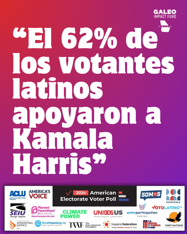 “El 62% de los votantes latinos apoyaron a Kamala Harris”